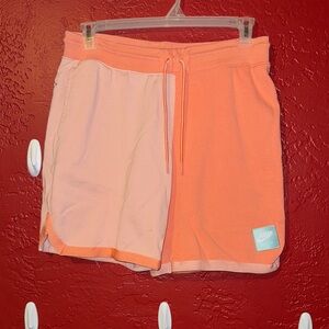 Two-Tone Pink and Orange Shorts